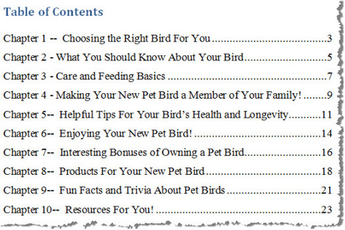 Product picture Pet Birds (Master Resale Rights)