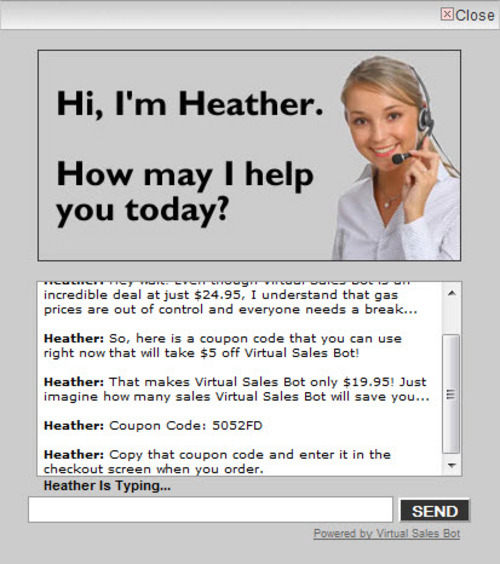 Product picture Virtual Sales Bot with Resale Rights