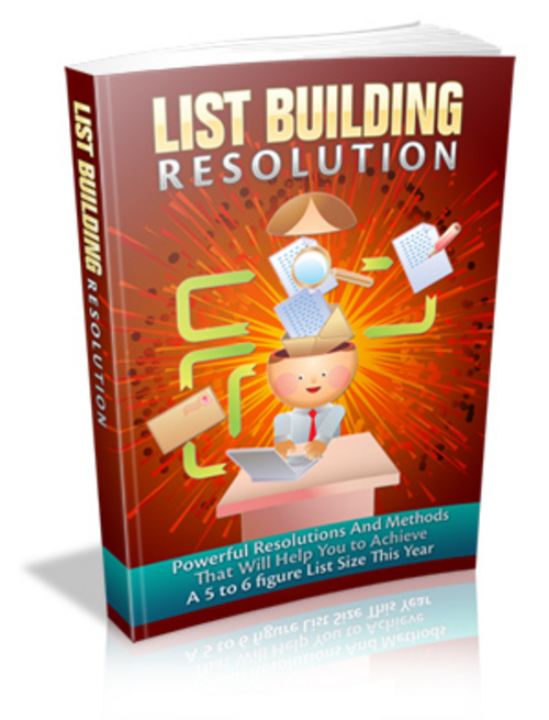Product picture List Building Resolution (Master Resell Rights)